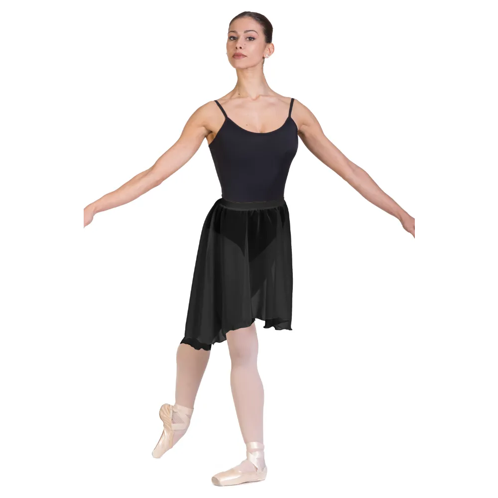 Gonnellino danza a ruota asimmetrico F403
